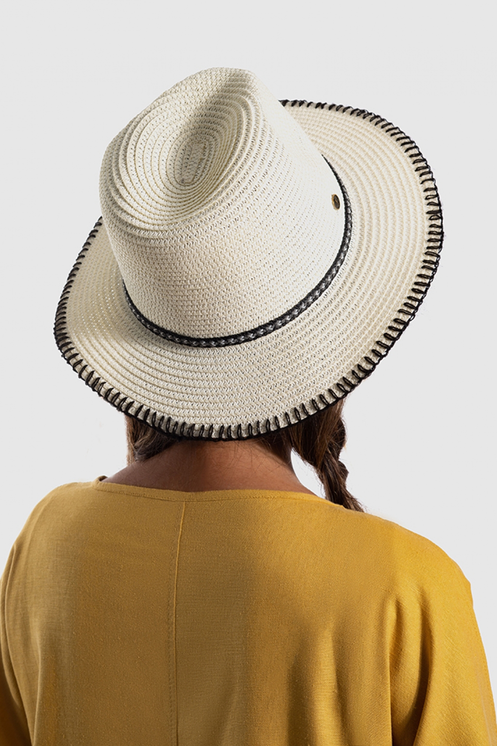 کلاه پاناما ساحلی سفید 3