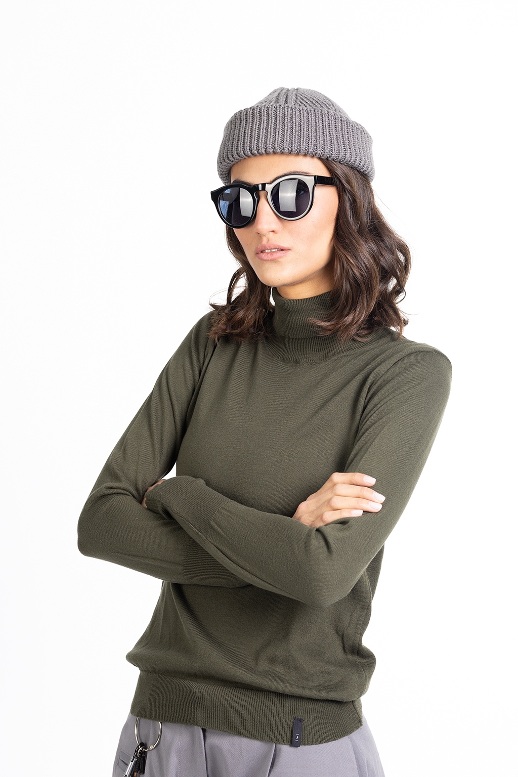 turtule neck green 1