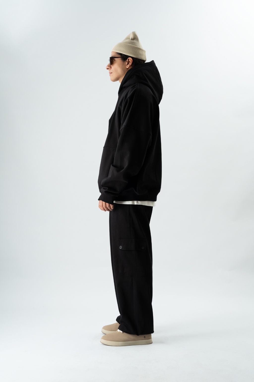 hoodie basic black 3