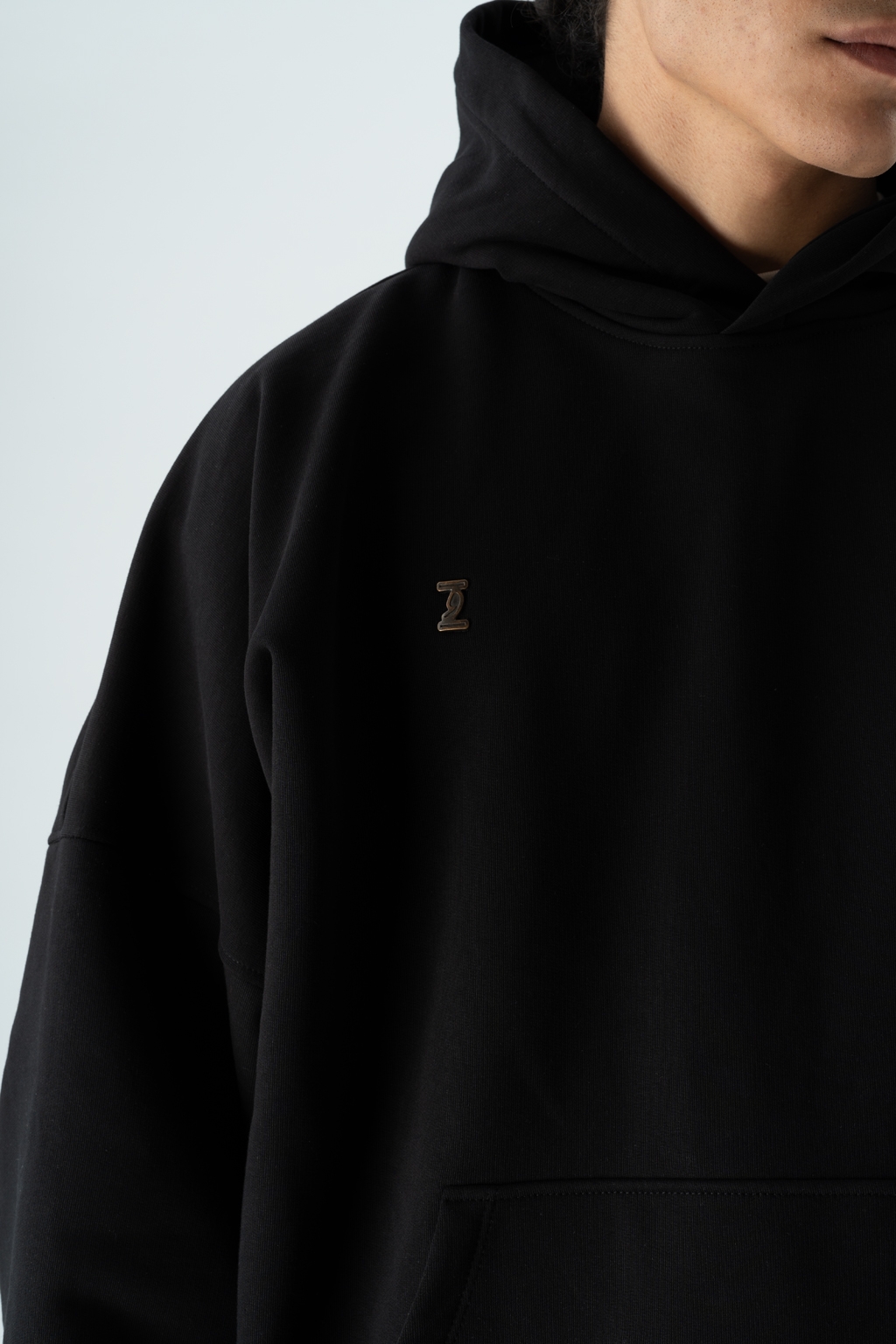 hoodie basic black 2