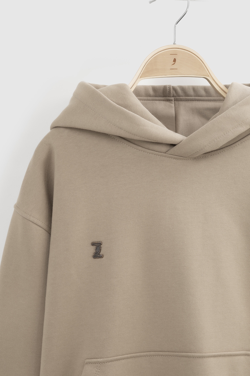 hoodie basic cream 1